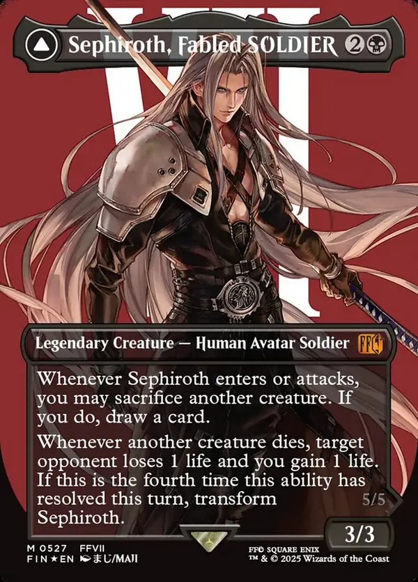 セフィロス サージfoil MTG Final Fantasy - Sephiroth, Fabled SOLDIER - Surge FOIL