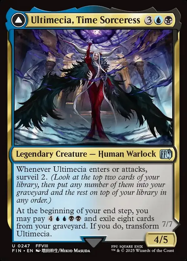 Ultimecia, Temporal Threat 拡張版foil、英語版 Ultimecia, Temporal Threat (Extended Art) • Universes Beyond