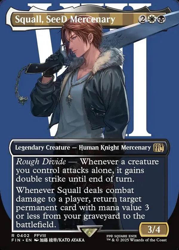 Squall, SeeD Mercenary & Ultima セット Squall, SeeD Mercenary (Borderless) • Universes Beyond