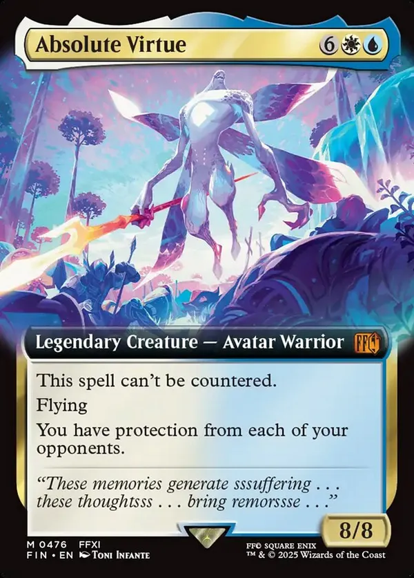 Mtg アブソリュートヴァーチュー拡張アート版foil 英語版 Absolute Virtue (Extended Art) • Universes Beyond: Final