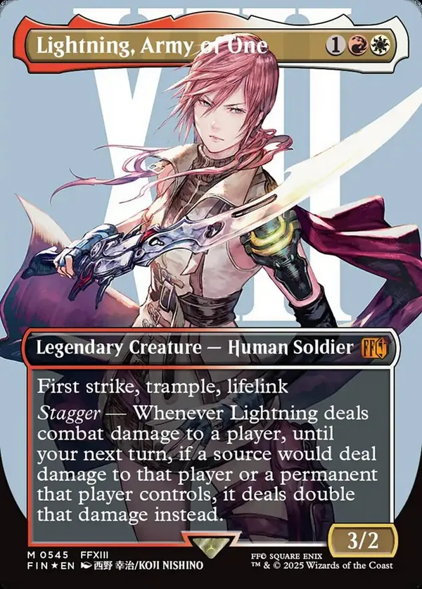 バンドル限定拡張foil ライトニング/Lightning, Army of Lightning, Army of One (Borderless) (Surge Foil) • Universes