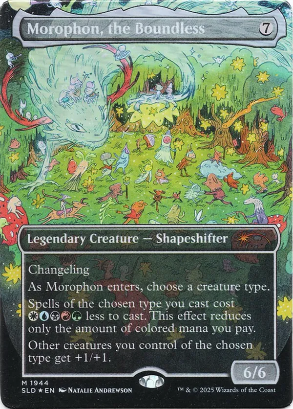 Morophon, the Boundless (Display Commander) - Thick Stock (Double Rainbow Foil)