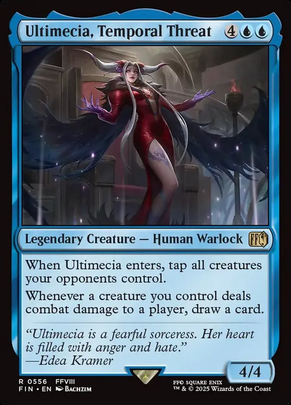 Ultimecia, Temporal Threat 拡張版foil、英語版 Ultimecia, Temporal Threat (Extended Art) • Universes Beyond