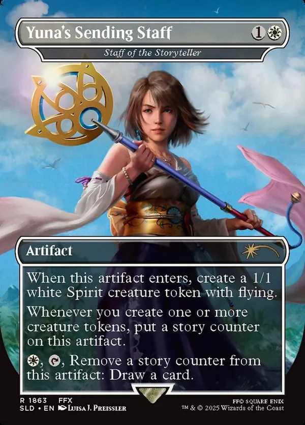Yuna's Sending Staff - Staff of the Storyteller (Rainbow Foil)