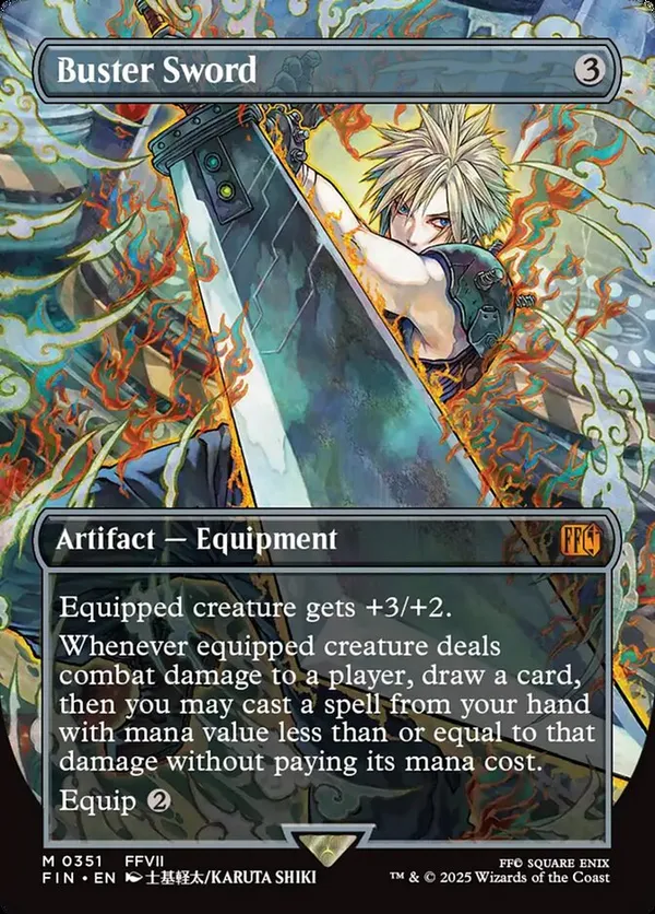 Foil プレリリース バスターソード Buster Sword 255 mtg Foil】(255)□プレリリース□《バスターソード/Buster Sword