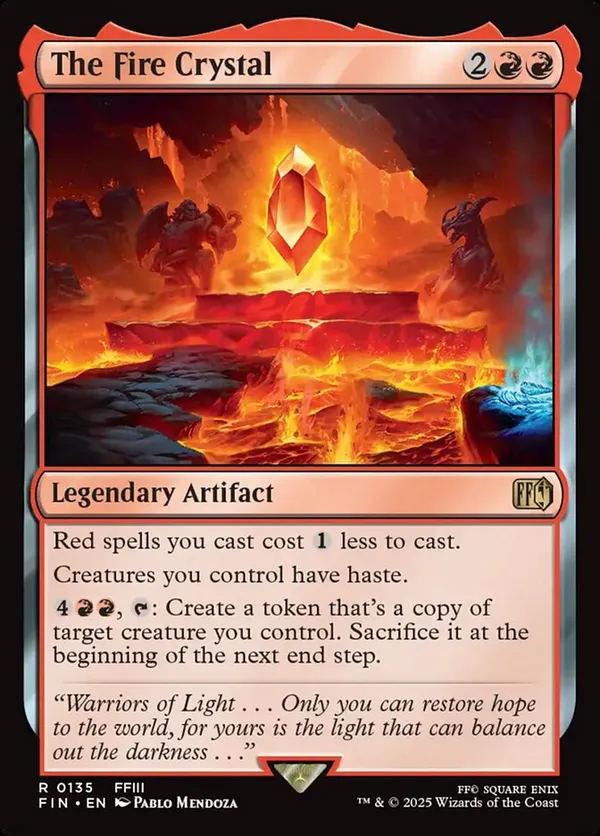 The Fire Crystal (Borderless) • Universes Beyond: Final