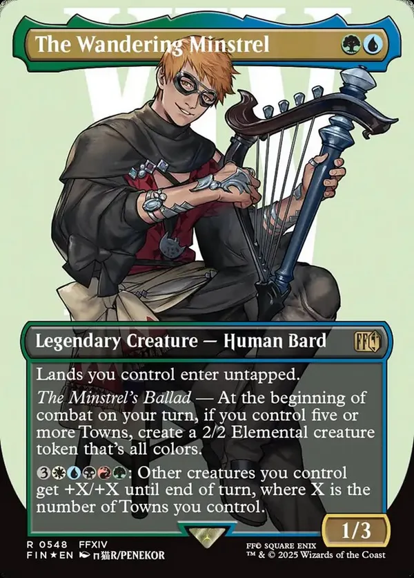 The Wandering Minstrel (Borderless) (Surge Foil)