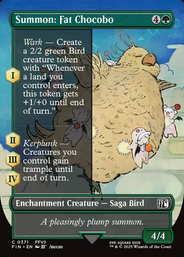 Summon: Fat Chocobo (Borderless)