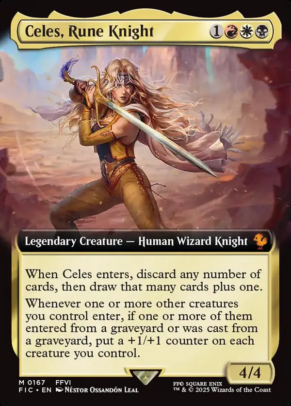 ルーンナイト、セリス/Celes, Rune Knight サージ　foil FOIL] ルーンナイト、セリス/Celes, Rune Knight No.209 (全面