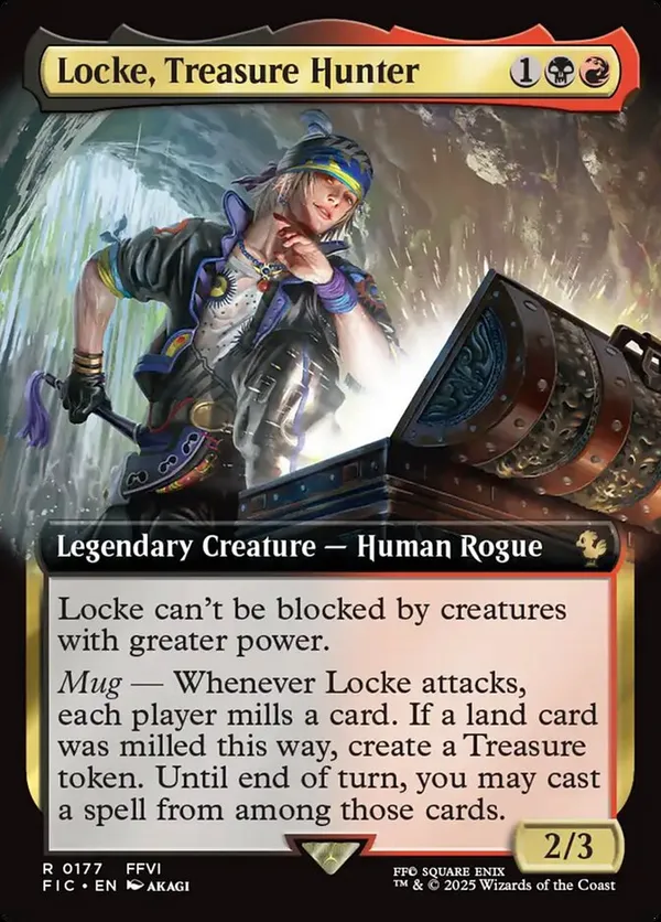 Locke, Treasure Hunter (Extended Art) • Commander: Final