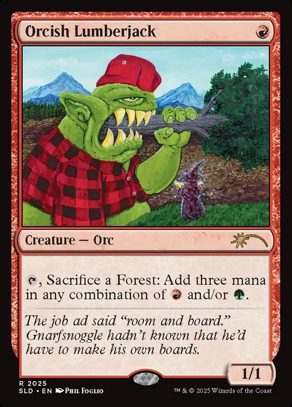 Orcish Lumberjack (2025) (Rainbow Foil)