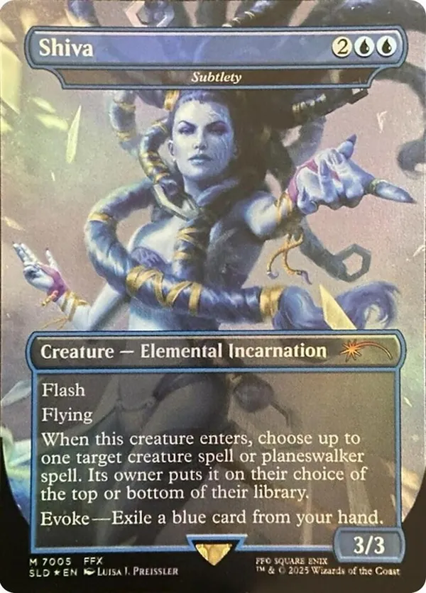 Shiva - Subtlety (Rainbow Foil) • Secret Lair Series (SLD) #7005