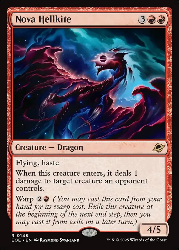 Nova Hellkite Art Card (18/54) (Gold-Stamped Signature