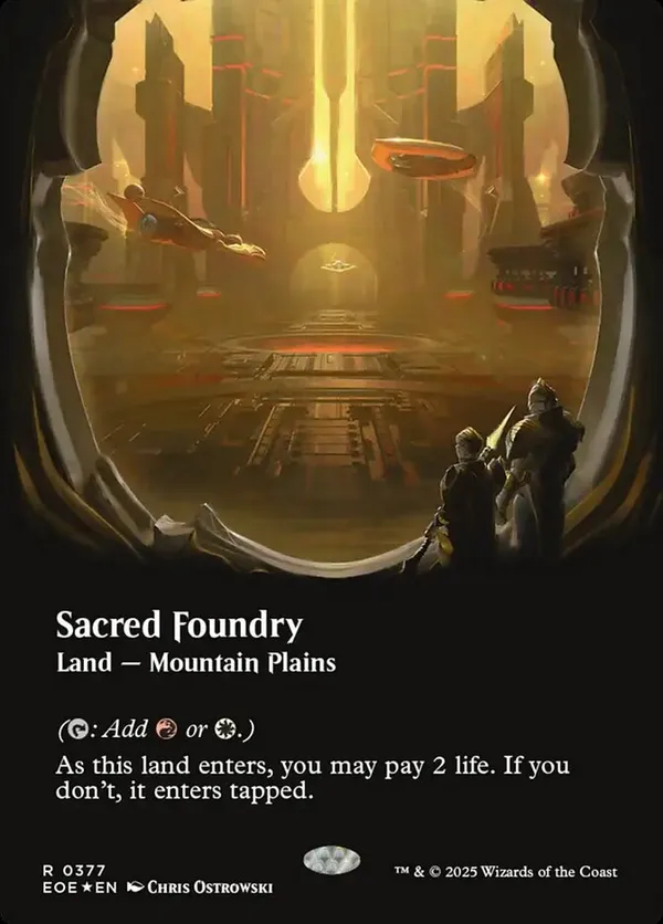 Sacred Foundry (Borderless) (Galaxy Foil) • Edge of