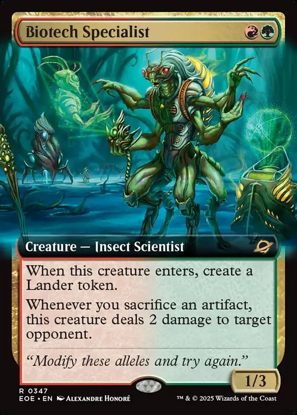 Biotech Specialist (Extended Art)