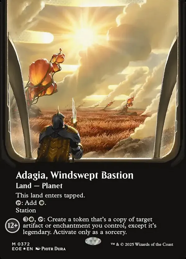 Adagia, Windswept Bastion (Borderless) (Galaxy Foil) • Edge