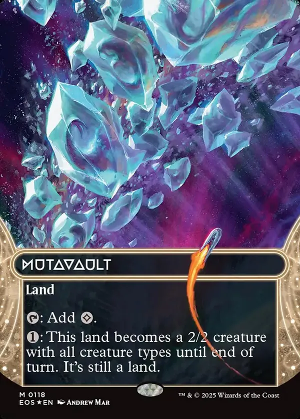 変わり谷/Mutavault MOR英語foil Mutavault (0118) (Borderless) (Galaxy Foil) • Edge of