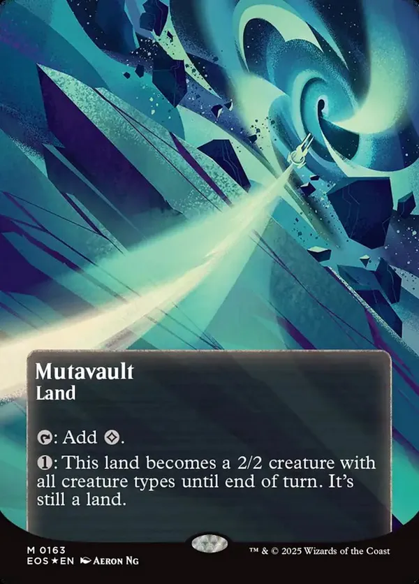 変わり谷/Mutavault MOR英語foil Mutavault (0118) (Borderless) (Galaxy Foil) • Edge of