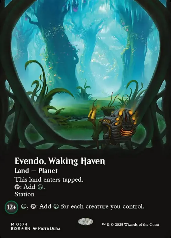 【mtg】目覚めの安息地、エヴェンド 英語版ボーダーレス ギャラクシーFoil Evendo, Waking Haven (Borderless) (Galaxy Foil) • Edge of