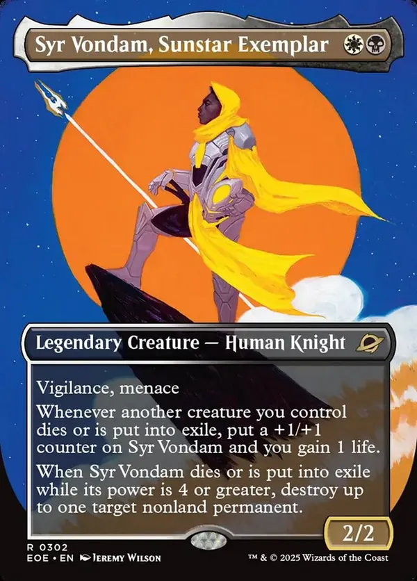 Syr Vondam, Sunstar Exemplar (Borderless)