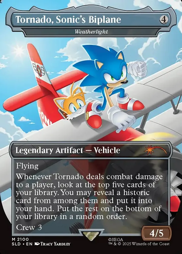 Tornado, Sonic's Biplane - Weatherlight (Rainbow Foil)