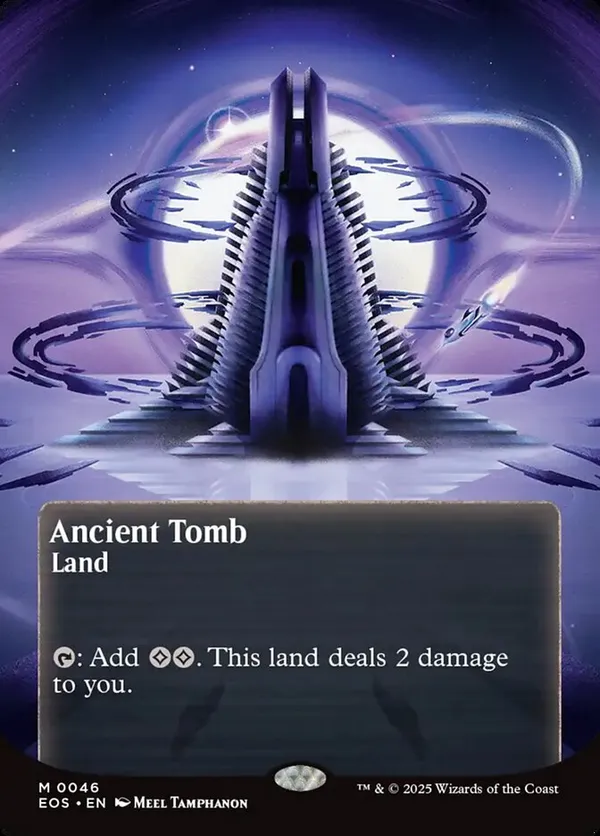 Ancient Tomb (0091) (Borderless) (Galaxy Foil) • Edge of