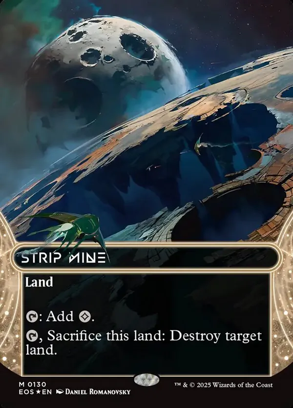 露天鉱床　ギャラクシー　foil 英語　星景　ポスター strip mine Strip Mine-borderless - poster - galaxy foil, Edge of Eternities