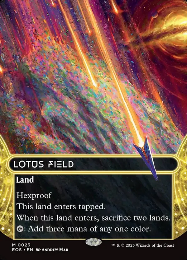 睡蓮の原野/Lotus Field No.158 ギャラクシーfoil Lotus Field (#158) (Borderless) (Galaxy Foil) | Stellar