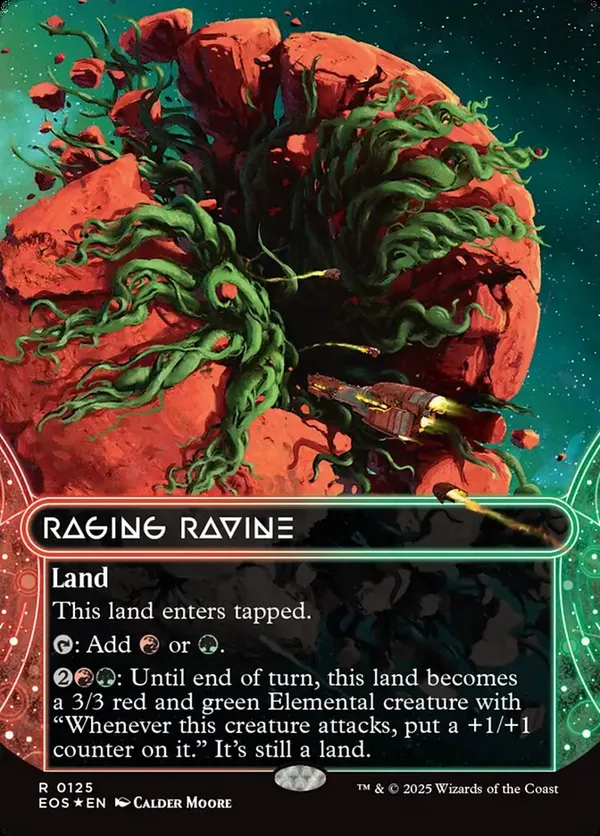 Raging Ravine (0125) (Borderless) (Galaxy Foil)