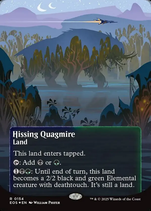 Hissing Quagmire (0154) (Borderless) (Galaxy Foil)