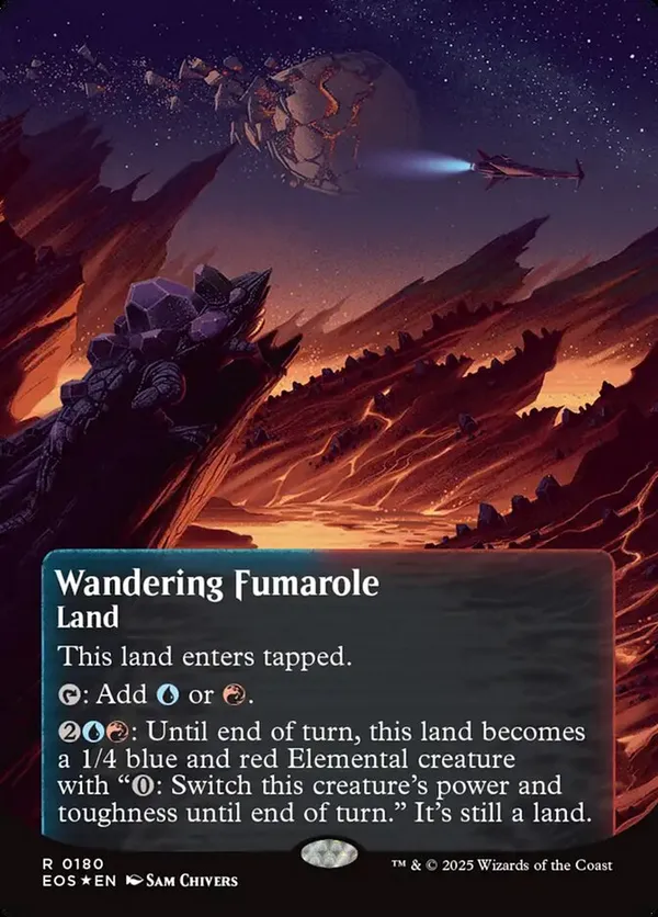 Wandering Fumarole (0180) (Borderless) (Galaxy Foil)