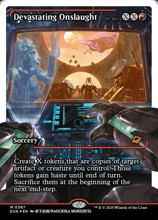Devastating Onslaught (0387) (Showcase) (Fracture Foil)