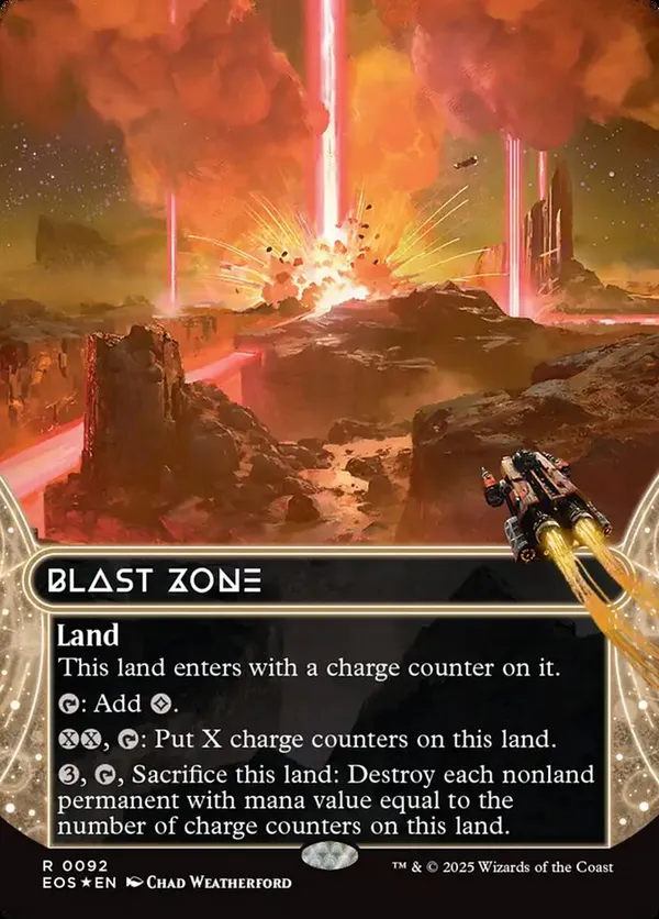 Blast Zone (0092) (Borderless) (Fracture Foil)