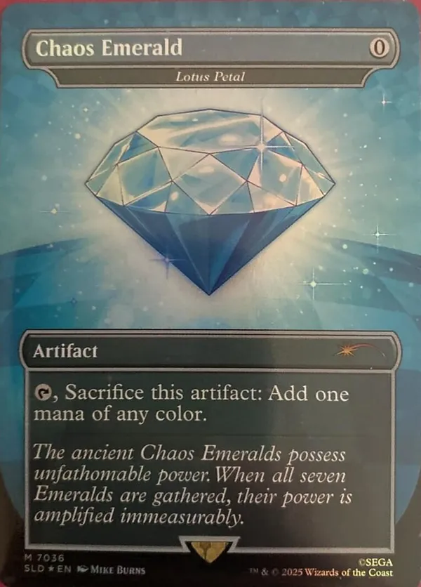 Chaos Emerald 紫　7034 Chaos Emerald - Lotus Petal (7034) • Secret Lair Series (SLD