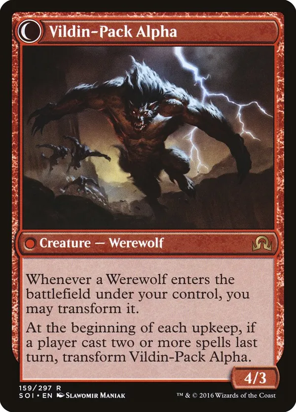 Flipped card