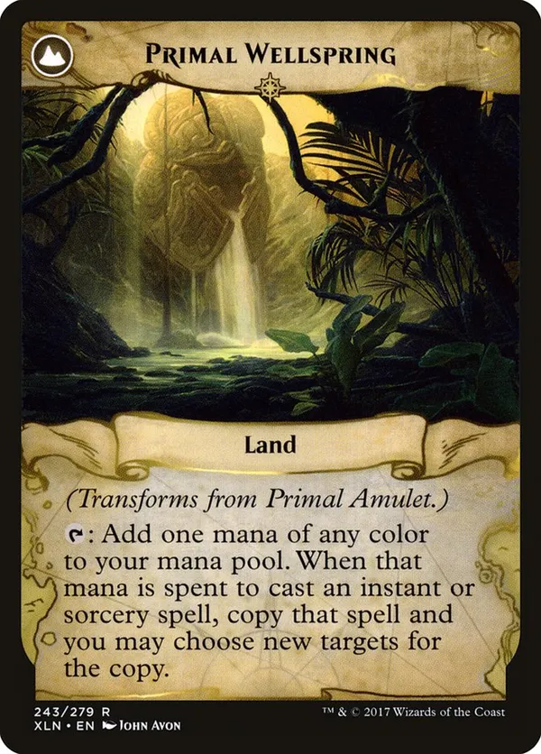 Flipped card