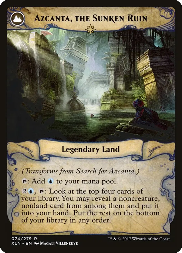 Flipped card