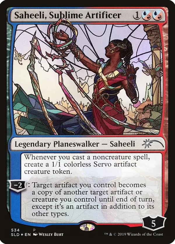Saheeli, Sublime Artificer (Stained Glass)