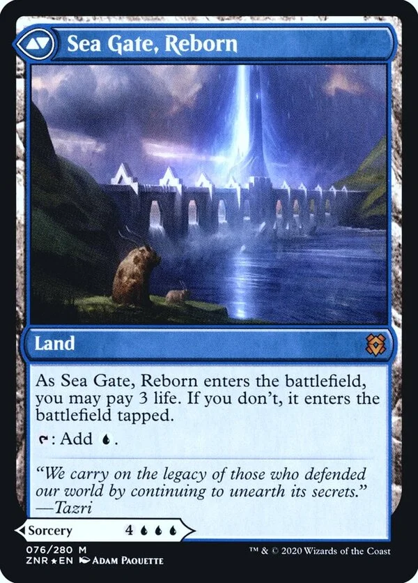 Flipped card