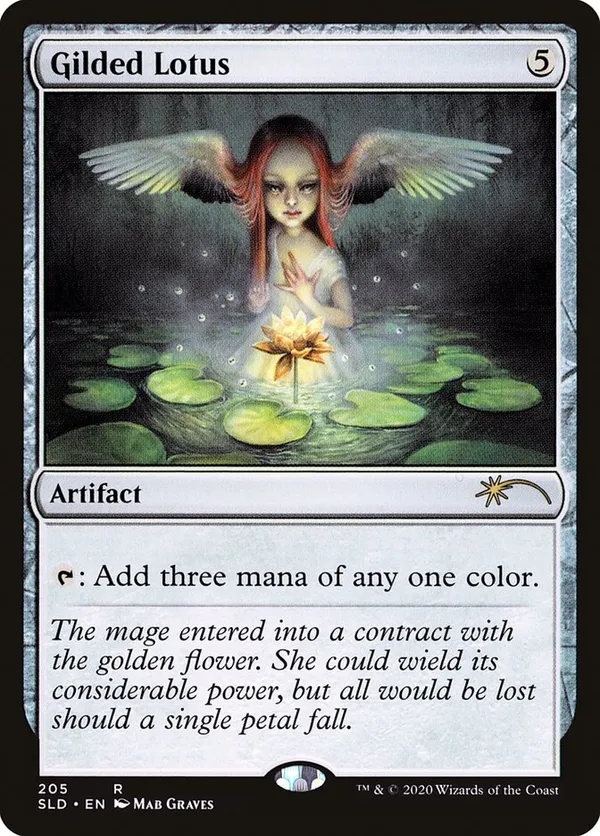 金粉の水蓮/Gilded Lotus 英語 レインボウフォイル 早い者勝ち】金粉の水蓮/Gilded Lotus 英語 レインボウフォイル