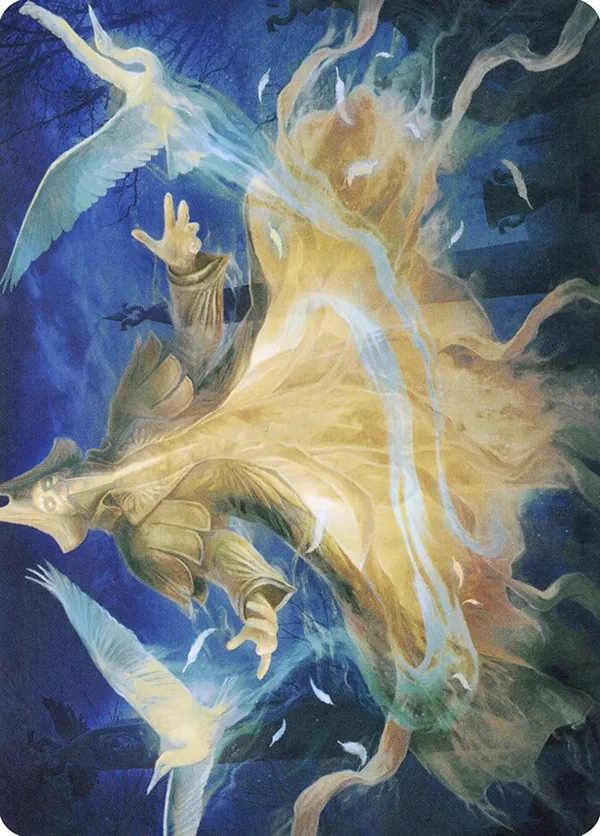 Heron-Blessed Geist Art Card