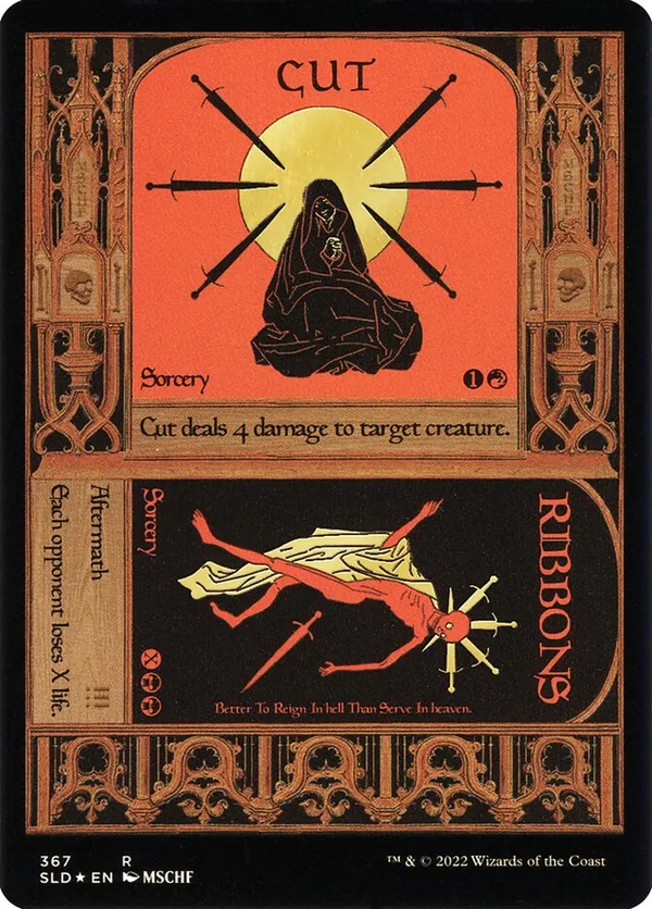 Cut // Ribbons (Foil Etched) (Gold)