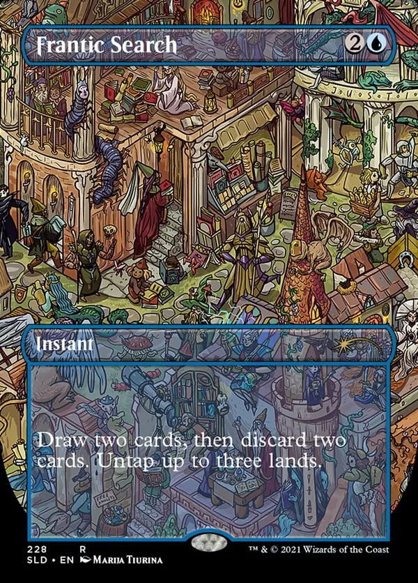 マジック：ザ・ギャザリング Frantic Search  foil Frantic+Search+%3Cborderless%