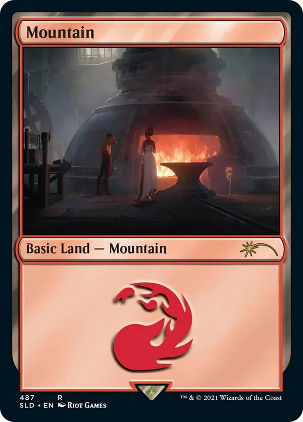 Mountain (Secret Lair x Arcane: Lands)