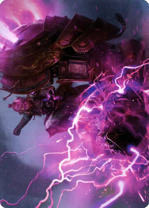 Voltage Surge Art Card (Gold-Stamped Signature)