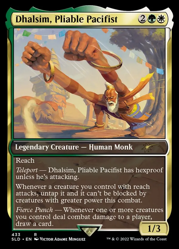 マジック：ザ・ギャザリング 2022 Magic: The Gathering Dhalism, Pliab Dhalsim, Pliable Pacifist • Secret Lair Series (SLD) #433