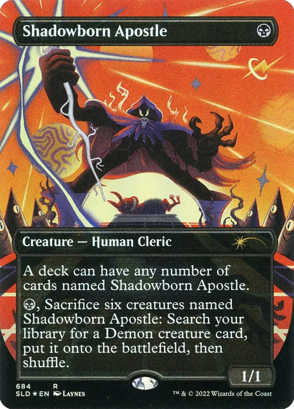 【PSA9】「影生まれの使徒」Shadowborn Apostle (685) Foil】(685)□ボーダーレス□《影生まれの使徒/Shadowborn