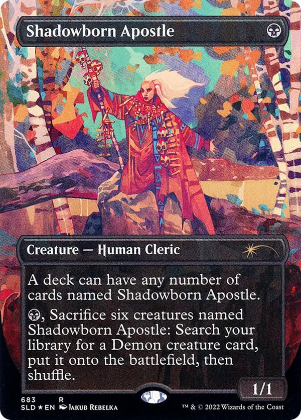 【PSA9】「影生まれの使徒」Shadowborn Apostle (685) Foil】(685)□ボーダーレス□《影生まれの使徒/Shadowborn