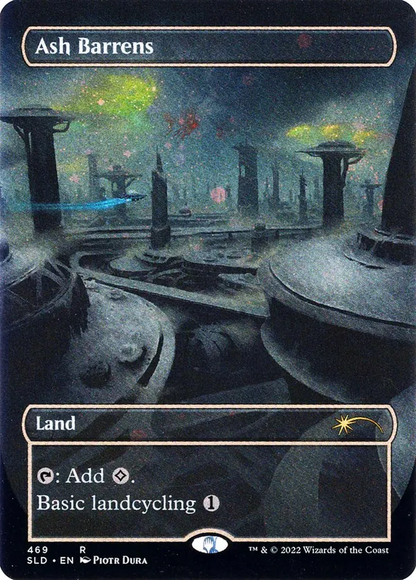 Ash Barrens (Borderless) (Galaxy Foil)