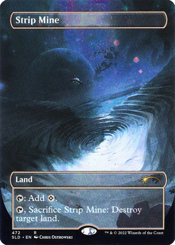 MTG【ギャラクシーFoil】露天鉱床/Strip Mine１枚 ギャラクシーFOIL)(0130)露天鉱床/Strip Mine《日本語》【EOS】